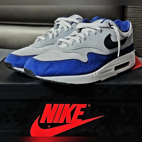 Air Max 1 Blue Royal Size 13 - Picture 6 of 8